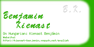 benjamin kienast business card